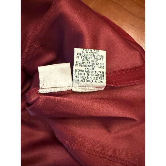 Talbots Vintage Red Micro Suede Stretch Button Down Vest Sz. L 1990’s Y2K - Picture 8 of 8